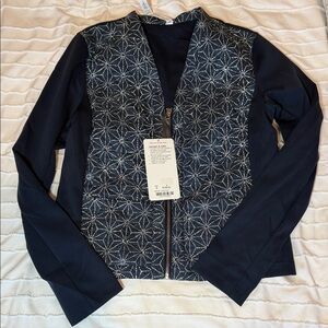 Lululemon Athletica Navy Geometric Blazer